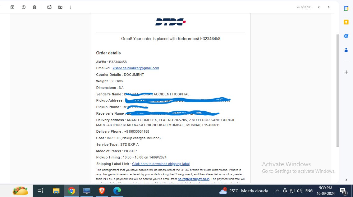 kishh_G's tweet photo. @DTDCIndia @BlueDart_ @delhivery @EcomExpress_Ofc @INDIANSPEEDPOST 

FROUD PICK UP BY DTDC , PICKE SCHEDULED AT 13 SEP 24 , BUT TILL 16SEP 2024 NOT PICKUP BY SEVICE MAN BUT YET , TICKET GENERATED AS PICKUP MADE  ON SAME DAY , PREPAID MONEY LOOTED   # STAY_AWAY_FROM_DTDC https://t.co/D7jB0y5wcB