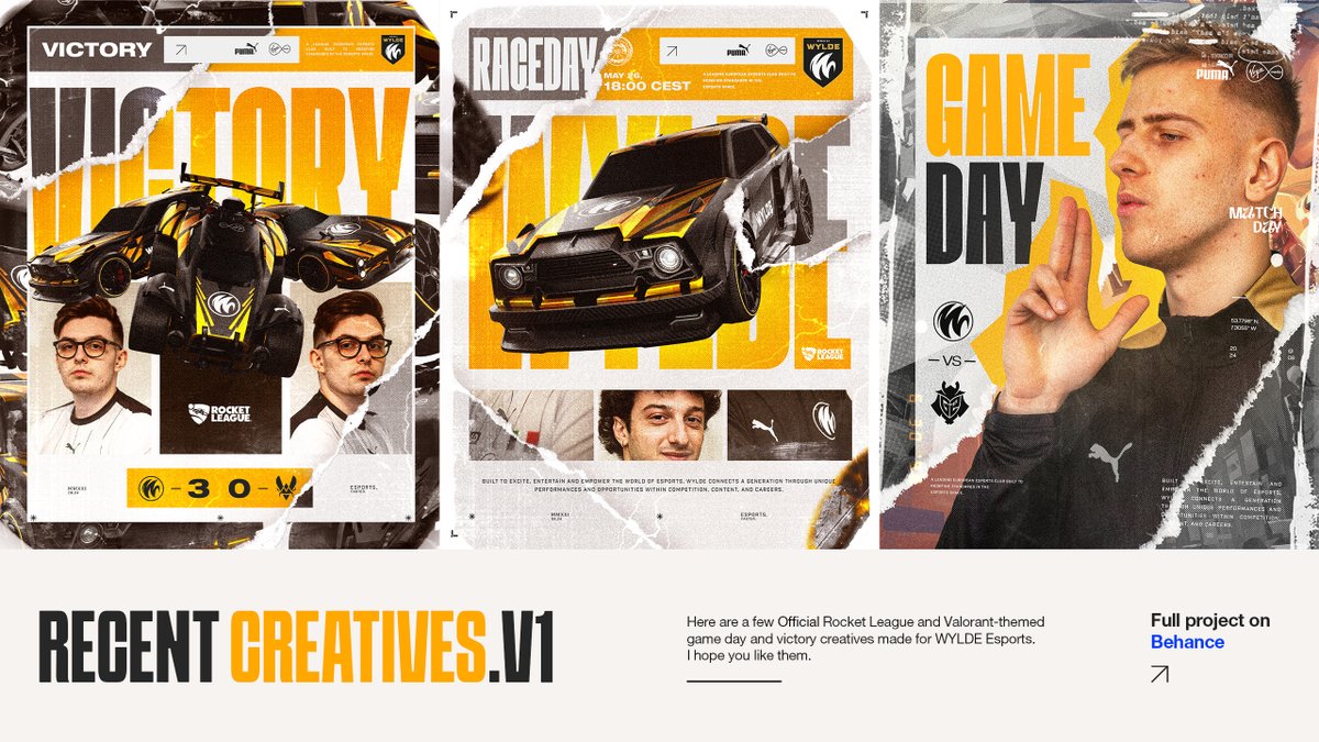 Recent Matchday Graphics for WYLDE Esports. 

Any critiques appreciated.

--
#esports #blender #posters #graphics