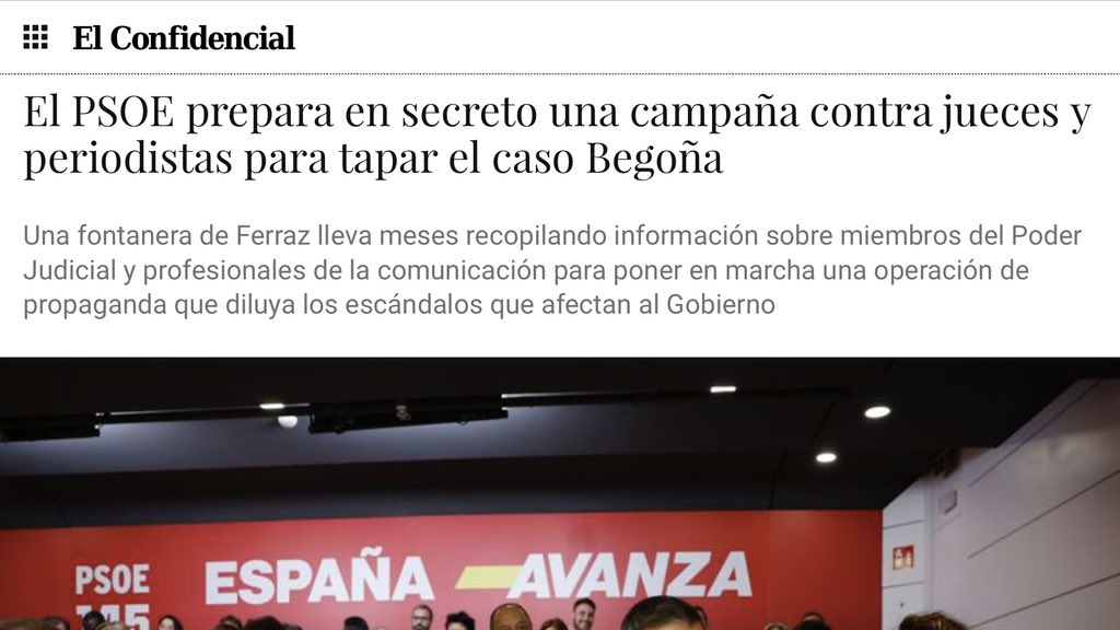 El PSOE empieza a ser indistinguible de la mafia.