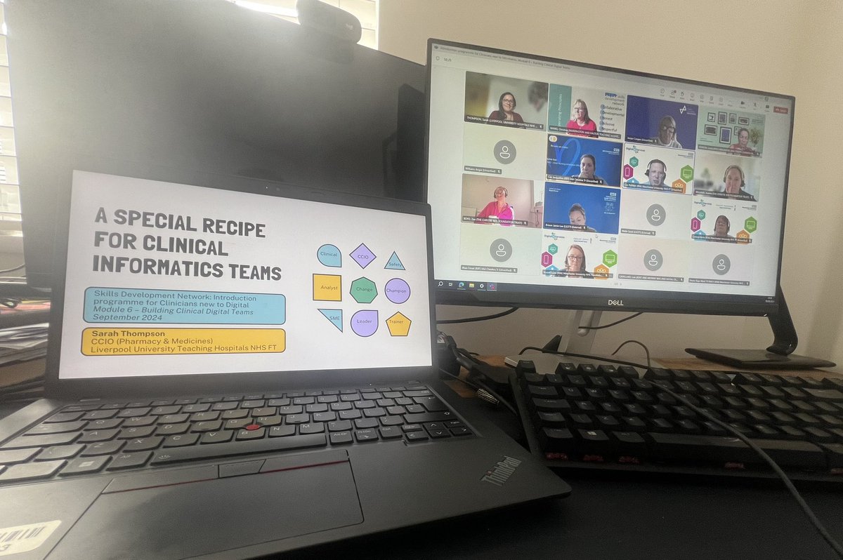 An energising <a href="/nwsdn/">NWSkillsDevelopmentNetwork 💙</a> informatics event today, our sixth induction module to share best practice and learning to our clinicians new to informatics across the North West

Thank you to all who engaged and joined the conversation &amp; <a href="/Richardthenurse/">Nurse Richard</a> &amp; <a href="/VernonLinda/">Linda Vernon</a> for insights 👏🏻