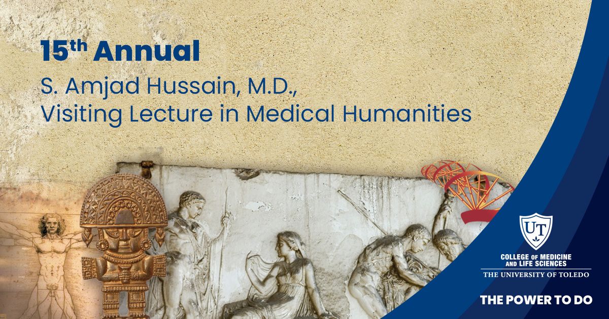 Please join us for the 15th Annual S. Amjad Hussain, M.D. Visiting Lecture in Medical Humanities on Thursday, Oct. 10. Dr. Zulfiqar A. Bhutta will present "An intrepid journey through the past, present and future of global child health." buff.ly/3h68yaa 
#UToledoMed