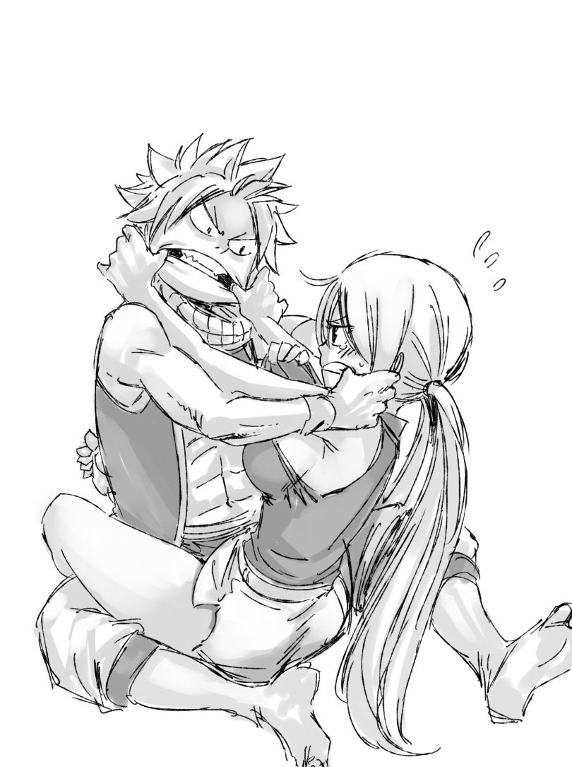 Run it back Mashima please I beg of you. I live for NaLu wrestling. 
#NaLu | #FAIRYTAIL