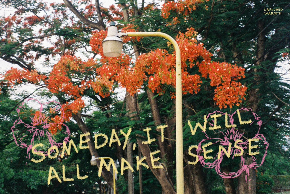 capturedwarmth's tweet image. someday, i'll look back and see that it all made sense