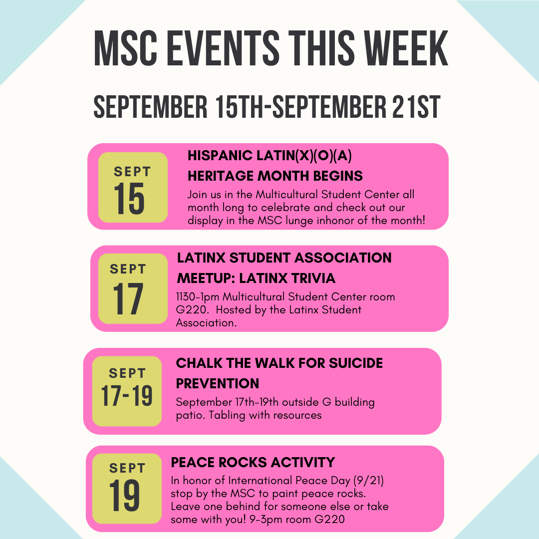 This week in the MSC...
