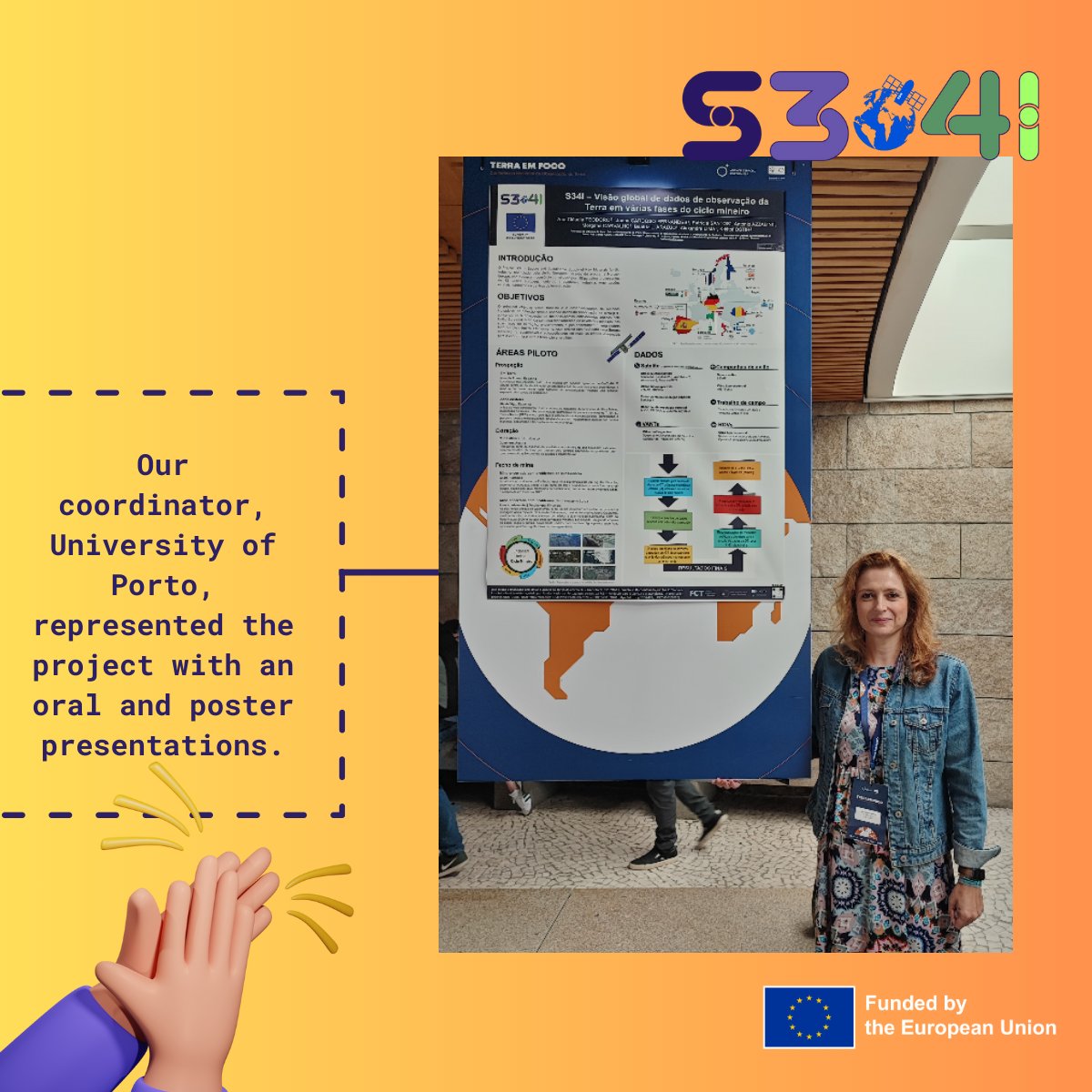 S34I Project (@project_s34i) on Twitter photo #TerraemFoco is the national biennial #EarthObservation conference, an initiative by the Agência Espacial Portuguesa
✅Our coordinator <a href="/UPorto/">Universidade Porto</a>, has represented the project with oral and poster presentations, handled by Ana Cláudia Teodoro&Joana Cardoso-Fernandes.
#FromSkytoSoil #TerraemFoco is the national biennial #EarthObservation conference, an initiative by the Agência Espacial Portuguesa
✅Our coordinator <a href="/UPorto/">Universidade Porto</a>, has represented the project with oral and poster presentations, handled by Ana Cláudia Teodoro&Joana Cardoso-Fernandes.
#FromSkytoSoil