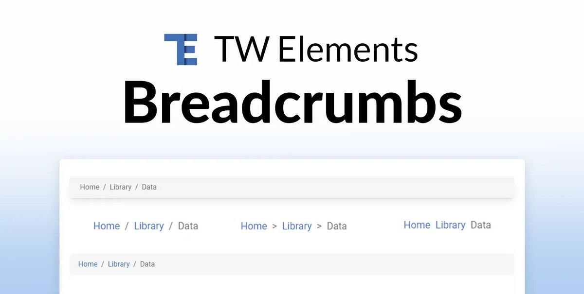 TailwindElement's tweet image. Tailwind CSS🧭Navigation:🍞Breadcrumbs
☑️Improved User Navigation
☑️Improves SEO ranking
☑️Boosts Page Hierarchy Visibility
☑️Highly Customizable Styling
☑️Simplifies Backtracking

Streamline user pathways like never before⏬
tw-elements.com/docs/standard/…

#TailwindCSS