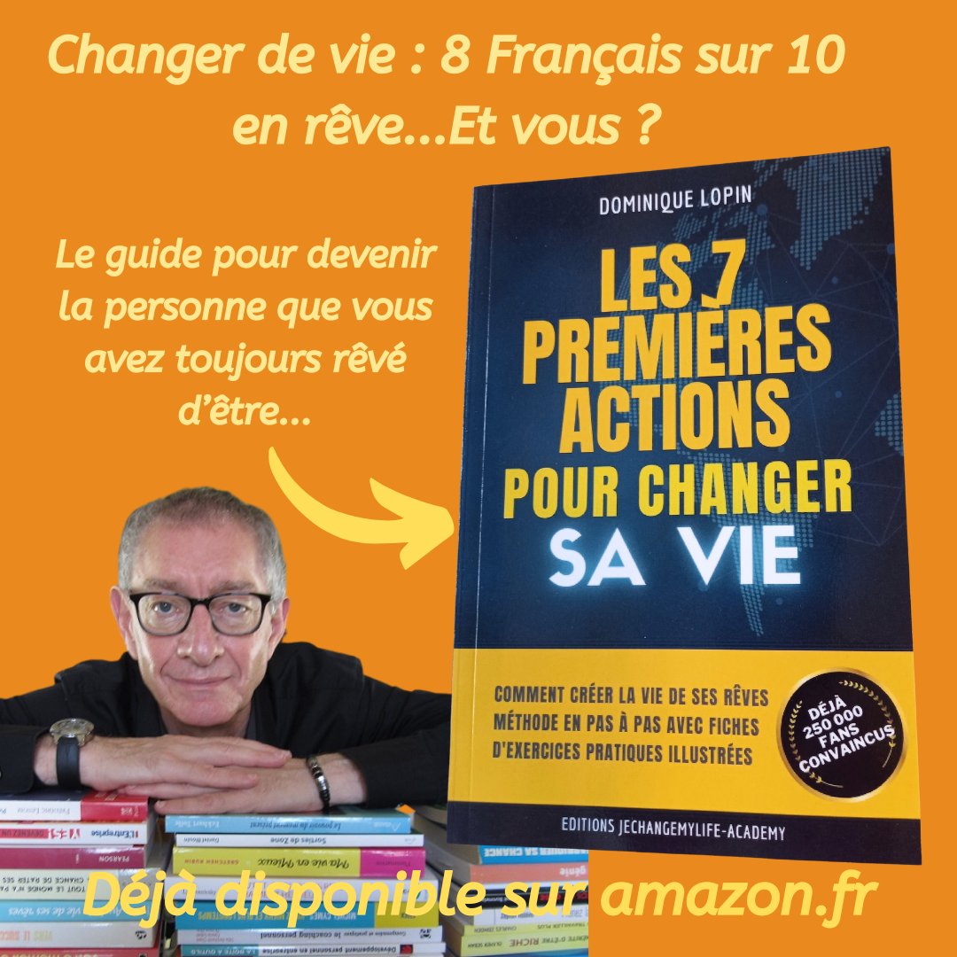 1 personne sur 2 est insatisfaite de sa vie. Et vous ?
Découvrez la méthode en 7 étapes pour changer de vie.
Le guide pratique pour changer sa vie (183 pages)
Déjà disponible sur amazon.fr
#coachingdevie #changerdevie #developpementpersonnel