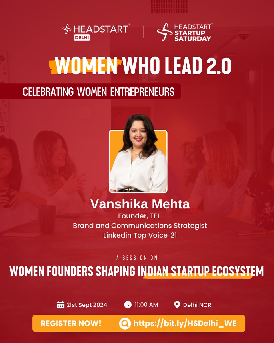We are thrilled to welcome Vanshika Mehta, founder of <a href="/thefingerprint/">thefingerprint ltd</a> and a renowned brand and communications strategist, to Women Who Lead 2.0. 

Join us on 21st September 2024, at Collative, New Delhi from 11:00 AM to 2:00 PM. 

Register now! bit.ly/HSDelhi_WE
