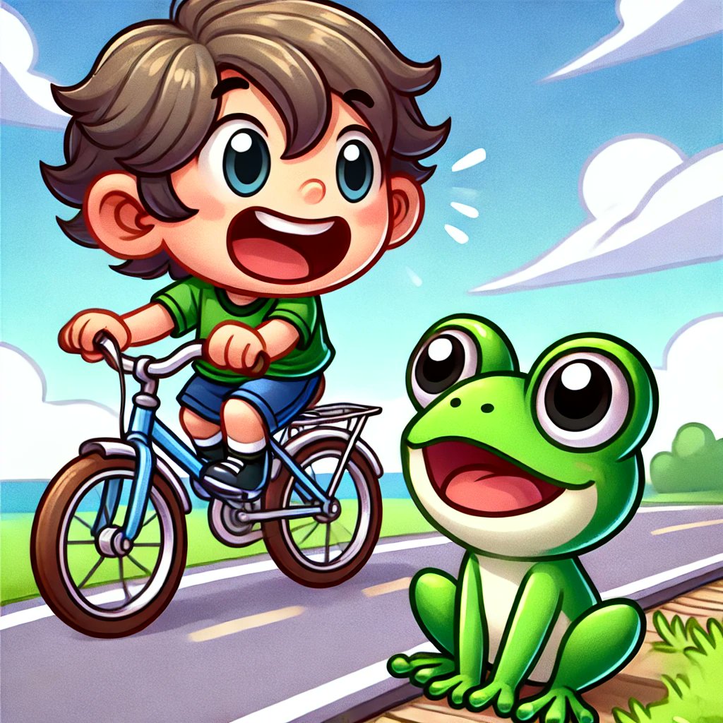 これビキ太よろよろするな自転車がビシャーっと来るぞびょよ～んと行けよ

#短歌 #tanka