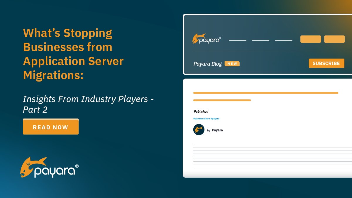 Payara_Fish's tweet image. Holding back on app server migration due to cost fears? It may be costing your business more than you think! Our latest blog post explores why migration costs don’t have to be barriers to growth: tinyurl.com/mr4849h8 #ApplicationServer #RuntimeMigration