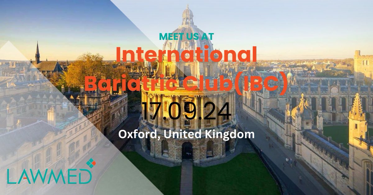 Lawmed Ltd (@lawmed_ltd) on Twitter photo We are delighted to be attending the 5th <a href="/IBCClub1/">International Bariatric Club</a> World Congress alongside our partners ConMed this week.
Visit our stand to learn how low pressure surgery with #AirSeal can benefit high BMI patients and improve respiratory metrics.
#IBC #LowPressure We are delighted to be attending the 5th <a href="/IBCClub1/">International Bariatric Club</a> World Congress alongside our partners ConMed this week.
Visit our stand to learn how low pressure surgery with #AirSeal can benefit high BMI patients and improve respiratory metrics.
#IBC #LowPressure
