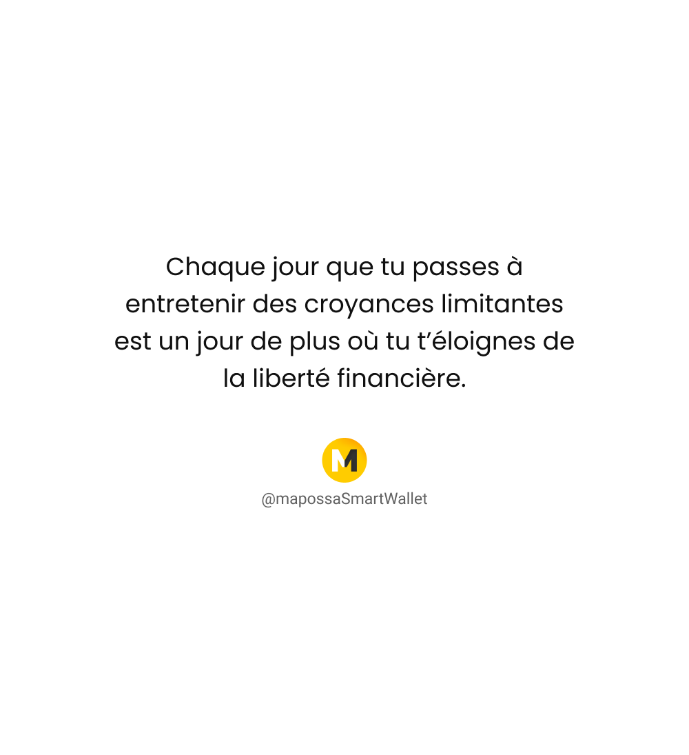 Mapossa_SW's tweet photo. ⏳ Le temps est notre ressource la plus précieuse. Pourquoi le gaspiller avec des croyances qui nous freinent ? https://t.co/FQ1BNxn8aC
