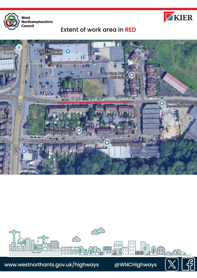 Carriageway pothole repairs will be taking place on Ransome Road between 23rd and 25th September. More details are outlined below 👇