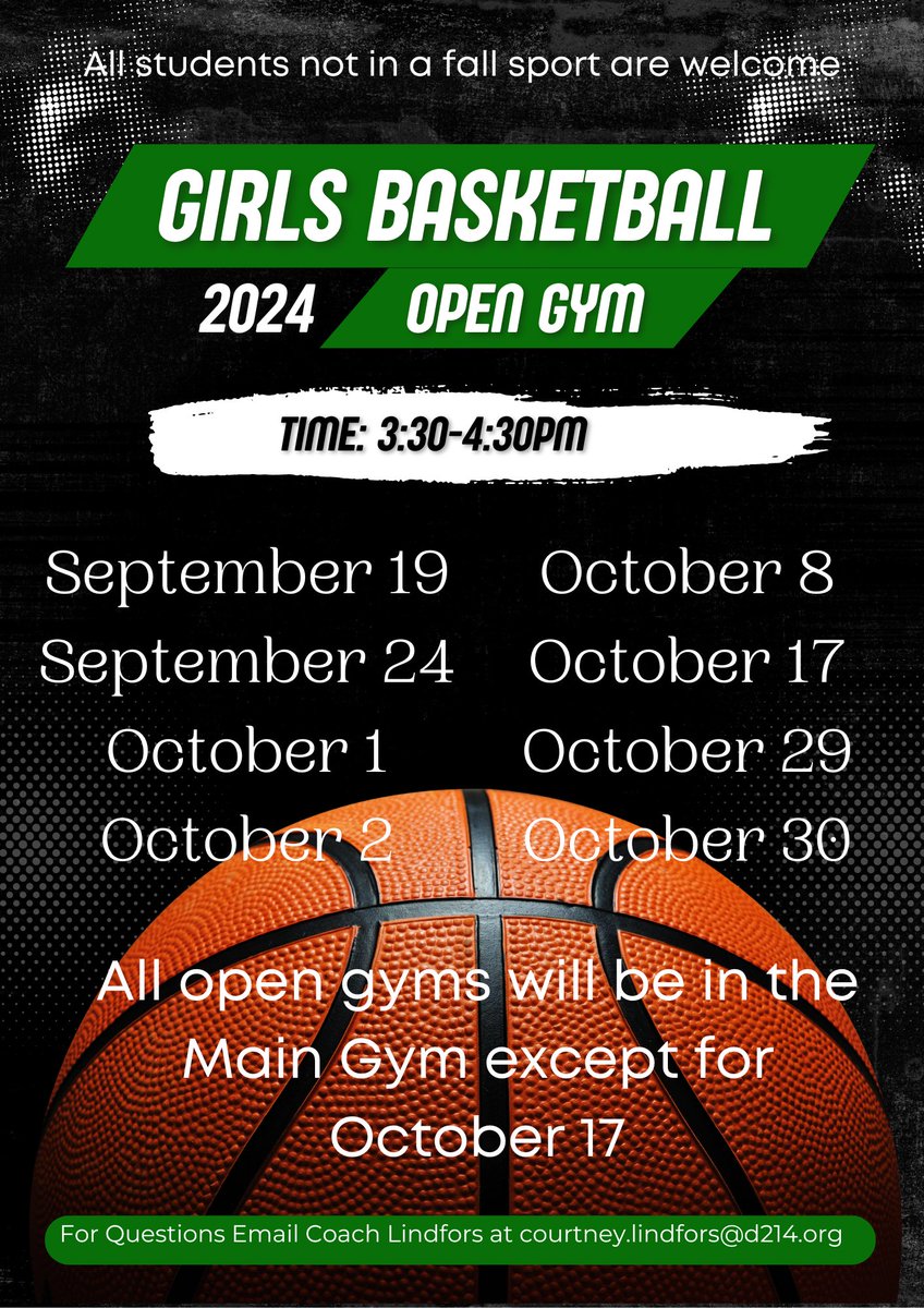 Open gym will start this week!