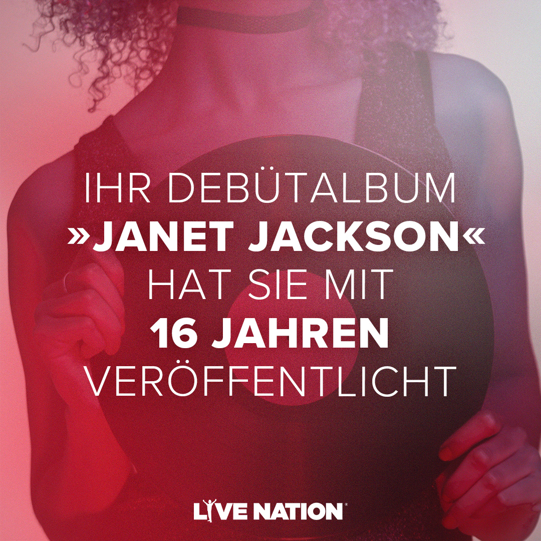 LiveNationGSA's tweet photo. Wusstest du das über Janet Jackson? Hier kommen ein paar Facts für dich! 🎶🔥
Im Oktober kommt sie mit ihrer „TOGETHER AGAIN“ Tour nach München, Köln und Berlin! 🌟

👉 Ticketinfos findest du unter: https://t.co/l0Jk0LS4xz

#LiveNation #MusikNerd #JanetJackson https://t.co/yDAdX2BpIt