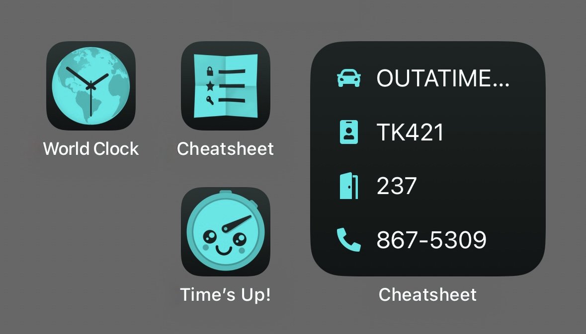 Cheatsheet — the quick reference notes app for iPhone, iPad, Mac, and Watch — is now updated for #iOS18, including tinted widgets!

Add your notes to Control Center, choosing one of 300 custom icons so you can recognize them at a glance.

Try it for free: itunes.apple.com/app/id914665829