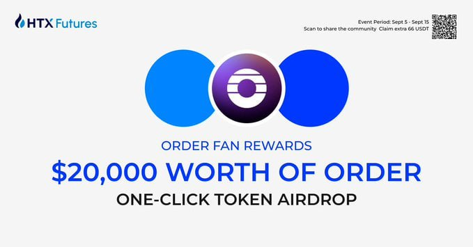 dedegenfi_btc's tweet photo. 🪂 $20,000 $ORDER Tokens Airdrop is Here! 🌟

1️⃣ Sign up & trade on $HTX
2️⃣ Share to earn an extra 66 USDT prize pack! Don’t miss out—act now! 🚀
🔗 Join here: https://t.co/HI9GYxVpeP

📲 More info: https://t.co/jyWUfBTFoQ

@OrderlyNetwork
#ORDER #AirdropAlert #Crypto #HTXTrading #USDTBonus #BlockchainTech #TokenRewards