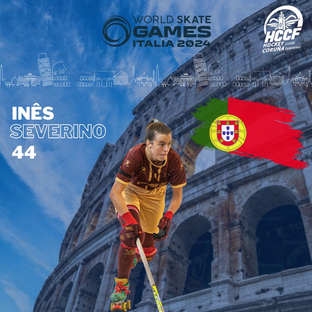 CorunaFeminino's tweet photo. Queremos desexar moita sorte ás nosas 5 internacionais, que dende hoxe están a disputar os #WorldSkateGames en Italia!💙

📸 @Hockey_Catedra https://t.co/bldMJ7BLjb