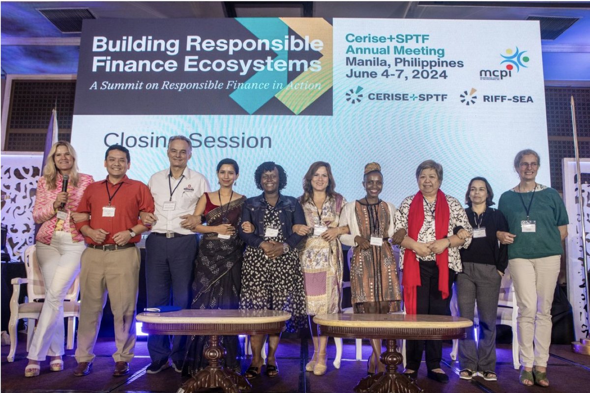 #Throwback 

Cerise+SPTF, in partnership with MCPI hosted a landmark Annual Meeting in Manila from June 4-7, 2024, uniting 300 leaders from 42 countries to advance responsible financial practices

👀 Read more: 
linkedin.com/feed/update/ur…

#AnnualMeeting #FinancialInclusion