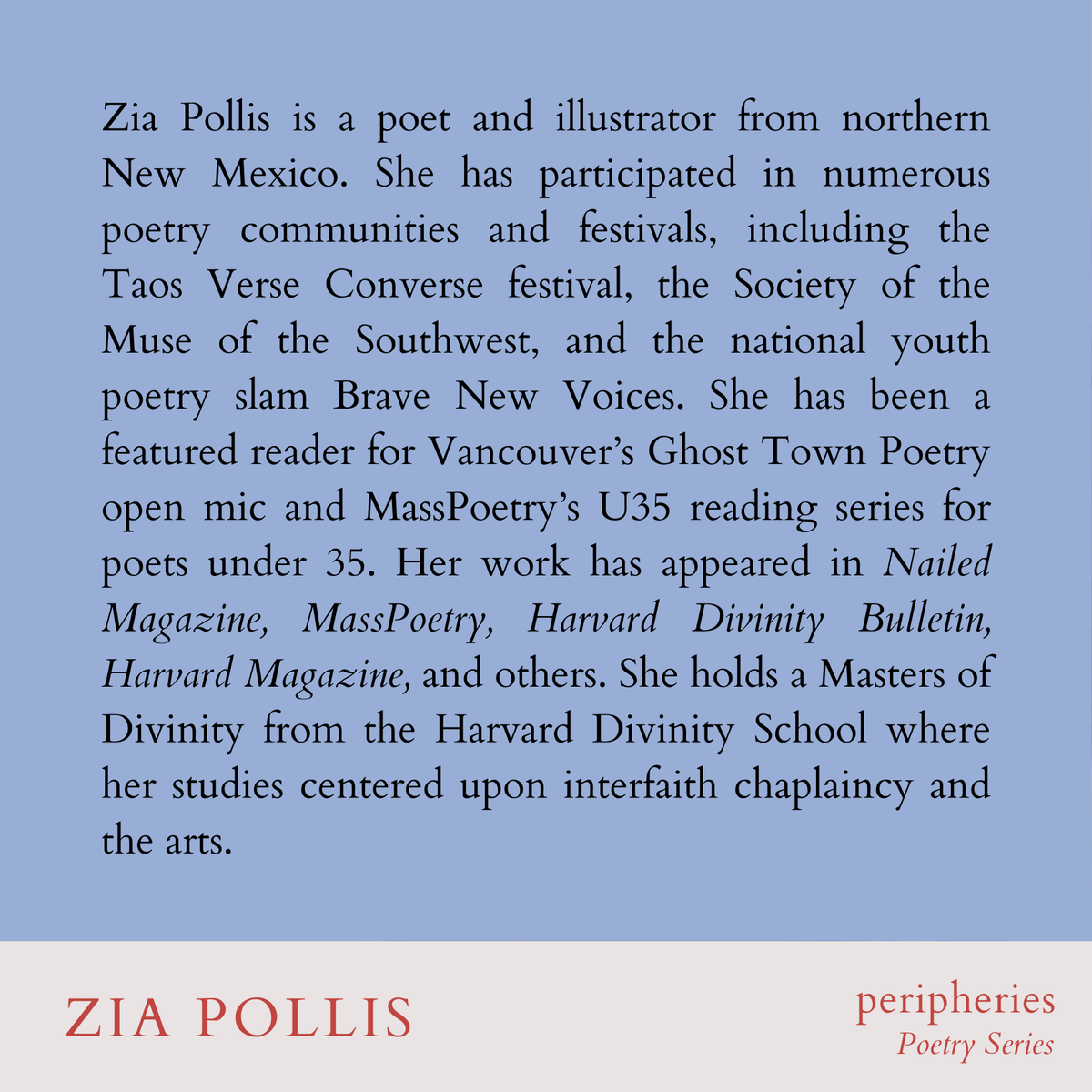 _peripheries's tweet image. Join us a for a special event on Adrie Kusserow's The Trauma Mantras with two of our own HDS poets, Zia Pollis and Yena Sharma Purmasir, this Thursday 9/19.

6PM, CSWR Common Room. See you there!

register: harvard.az1.qualtrics.com/jfe/form/SV_3L…