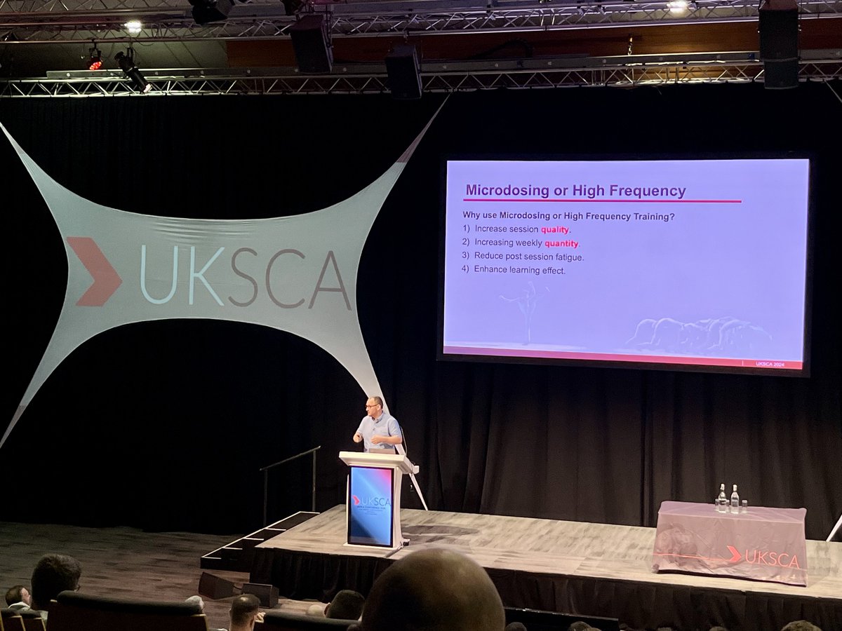 Fun weekend attending and sharing some of our provisional research data on the microdosing and frequency of strength training in ballet at the 2024 <a href="/UKSCA/">UKSCA</a> Conference.

More to come! 🩰🏋️‍♂️🔬

#uksca2024