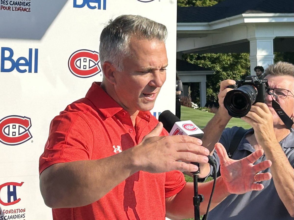 St Louis says aside from Laine there is not a lot of changes. He likes the continuity &amp; believes it will help them this season. Very excited about roster “a lot it be excited about”

For him being “in the mix” means sticking to the process and it will all come together

 #Habs