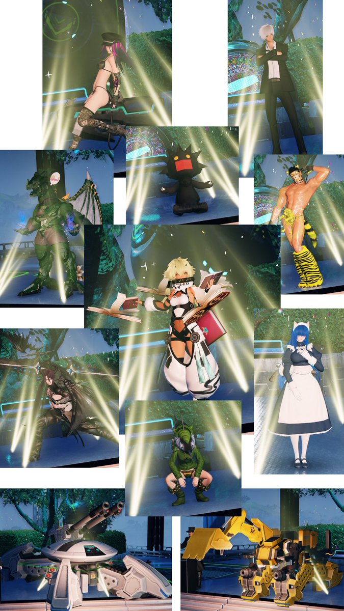 今日のチム活はミラおじサポート、シアさん主催で即席コーデ大会！( ੭˙꒳ ˙)੭
自分の思う"最強"をテーマに10分少々でコーデニング！
優勝は自分の好きなものを全面に出したモタb…もといファトラさんです！(=ﾟωﾟ)
#今日のリッターズ #PSO2NGS_SS (C)SEGA