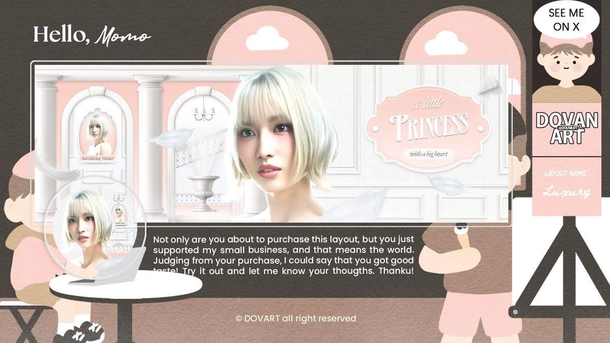 ㅤㅤ
any interaction will be appreciated!

momo twice ready stock layout. special price 10k only, free replacement text, no recolor. please dm directly to order it.

#zonauang 
ㅤㅤ