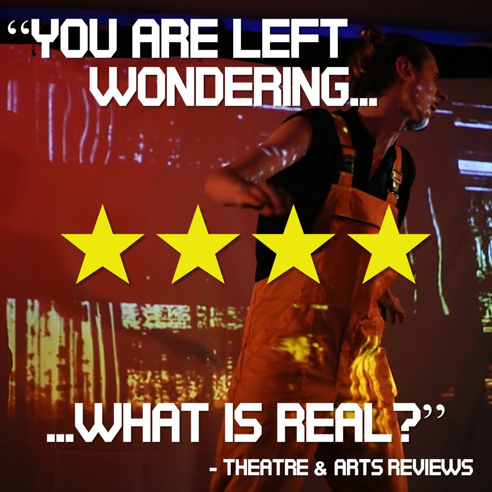 ONE LAST #EdFringe REVIEW! ☢️☢️☢️☢️ for #DEEPTIME - catch it this weekend at <a href="/dundeefringe/">dundeefringe</a>, find yourself questioning what's real and not with our high energy multimedia storytelling sensory mayhem 🤔🪩🏳️‍🌈 TIX 🎟️👇 dundeefringe.com/deeptime-atomi…
