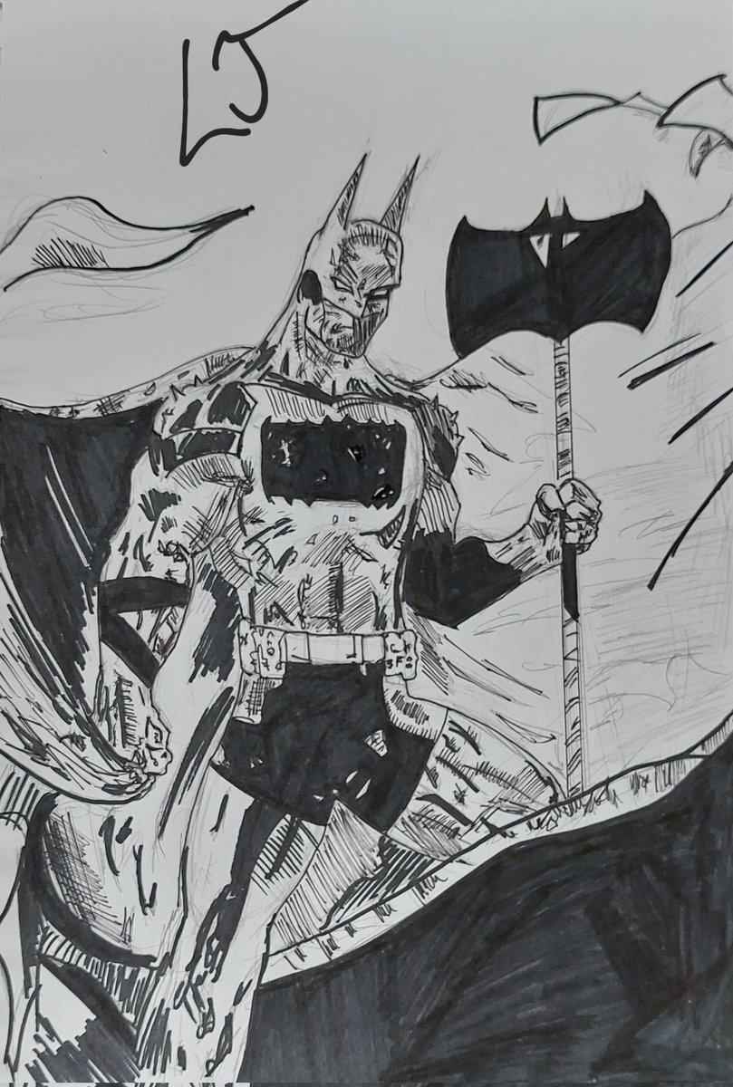 LewisJo03's tweet image. I'm an aspiring comic book artist and a huge comic book fan.
I'm so excited to see Absolute Batman, I've been a huge fan of the writing of @Ssnyder1835 for a long time, and I know Absolute Batman will be phenomenal.
Here's my inks and pencils of Absolute Batman:
#DC #Batman