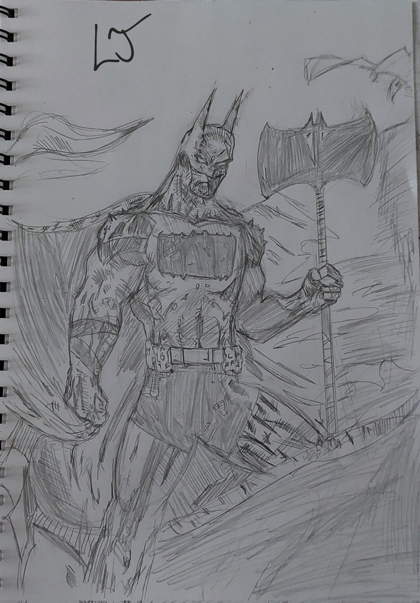 LewisJo03's tweet image. I'm an aspiring comic book artist and a huge comic book fan.
I'm so excited to see Absolute Batman, I've been a huge fan of the writing of @Ssnyder1835 for a long time, and I know Absolute Batman will be phenomenal.
Here's my inks and pencils of Absolute Batman:
#DC #Batman