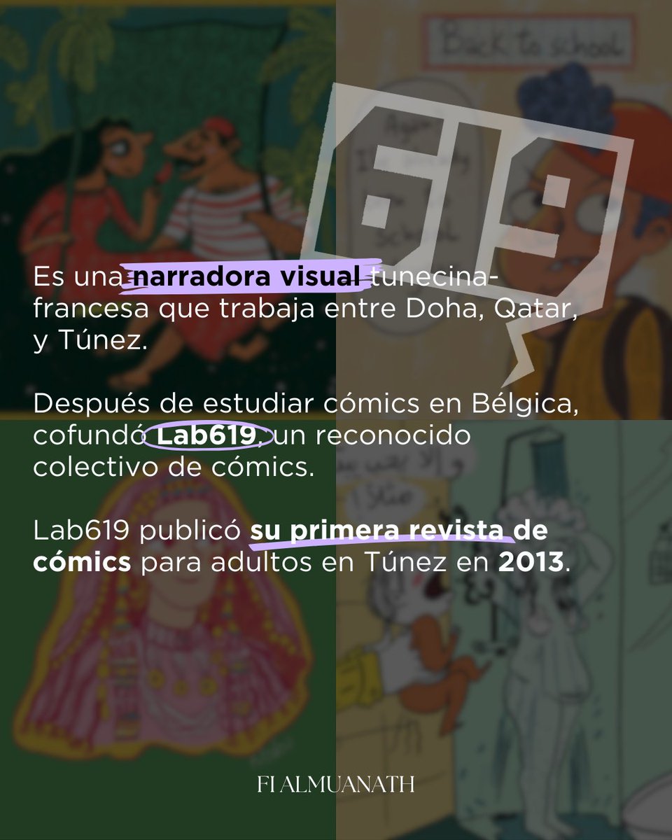fialmuanath's tweet image. ¿Conoces a Noha Habaieb? ⬇️

Esta narradora visual tunecina-francesa está revolucionando el mundo del cómic con historias que exploran identidad, migración y fronteras.

🔗 fialmuanath.com/noha-habaieb-m…

#nohahabaieb #comic #lab619