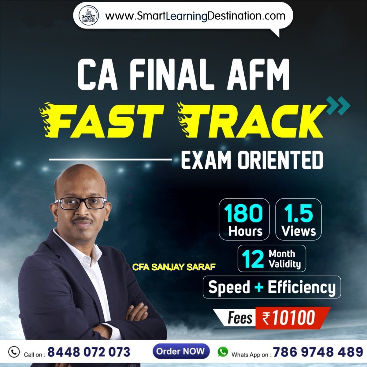 SLDINSLECTURE's tweet image. CA Final AFM Fastrack Batch by CFA Sanjay Saraf
☎️ Enquiry Call - 8448072073
📱 WhatsApp - 9179777 7788
🌐 Visit- smartlearningdestination.com
| On-Time Free Delivery |
| Lowest Price |
| Genuine Product |
| Secure Payment |
| Best After Sell Support |
| Serving Since 2016 |
 #CA