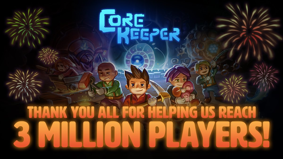 We're very excited to announce that we've struck a major milestone of 3 MILLION PLAYERS! 🥳

The underground is positively teeming with Explorers now and we're so happy to have you with us on this journey ✨