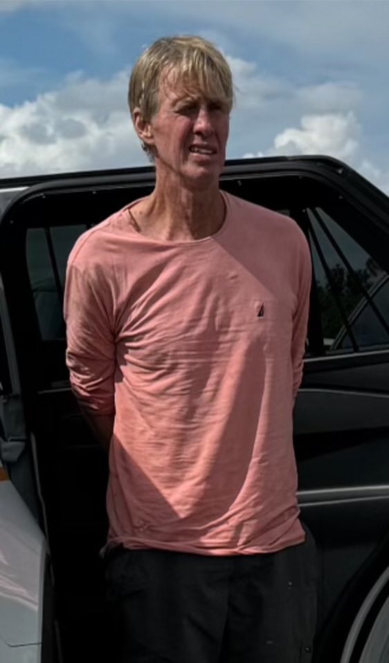 The <a href="/MartinFLSheriff/">MartinCountySheriff</a> released this photo this morning of Ryan Routh being taken into custody, suspected of trying to shoot former President Donald Trump.