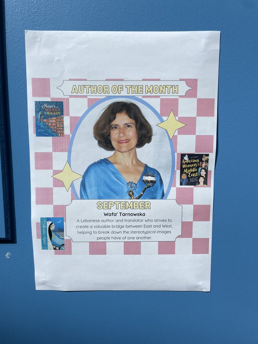Alice Reedy (@reedyreading) on Twitter photo Putting up posters around campus to shout out our UEL Primary PGCE Author of the Month- <a href="/wafatarnowska/">Wafa Tarnowska</a>! Hoping to increase student teachers’ knowledge of children’s books and authors across the year, inspired by the <a href="/OpenUni_RfP/">Reading for Pleasure 🧶</a> 😊📚 #books #PGCE #reading #teachersasreaders Putting up posters around campus to shout out our UEL Primary PGCE Author of the Month- <a href="/wafatarnowska/">Wafa Tarnowska</a>! Hoping to increase student teachers’ knowledge of children’s books and authors across the year, inspired by the <a href="/OpenUni_RfP/">Reading for Pleasure 🧶</a> 😊📚 #books #PGCE #reading #teachersasreaders