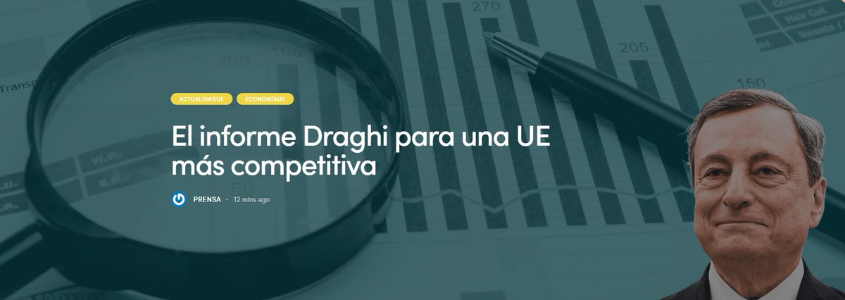 🇪🇺💪 Tres pilares para una UE más competitiva: innovación, descarbonización y seguridad.
La semana pasada se publicó el Informe Draghi, a petición de la <a href="/EU_Commission/">European Commission</a>, y he analizado las claves del documento en un nuevo artículo de <a href="/Equipo_Europa/">Equipo Europa</a>.   

equipoeuropa.org/informe-draghi…