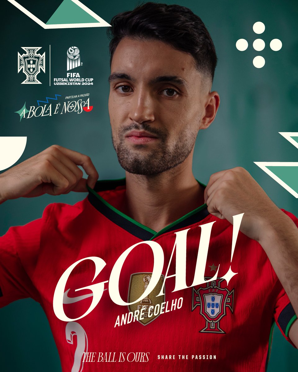 selecaoportugal's tweet photo. 💣 29' BOOOOOOOOMBAAAAAAAA! COM ESPAÇO E COM O PÉ DIREITO É BOMBA CERTA! O NOME DELE É: ANDRÉ????? COOOOOOELHOOOOOOOOOO! 🤩

#PORPAN | 9-0 | #PartilhaAPaixão #FutsalWC https://t.co/5WHgn524ex