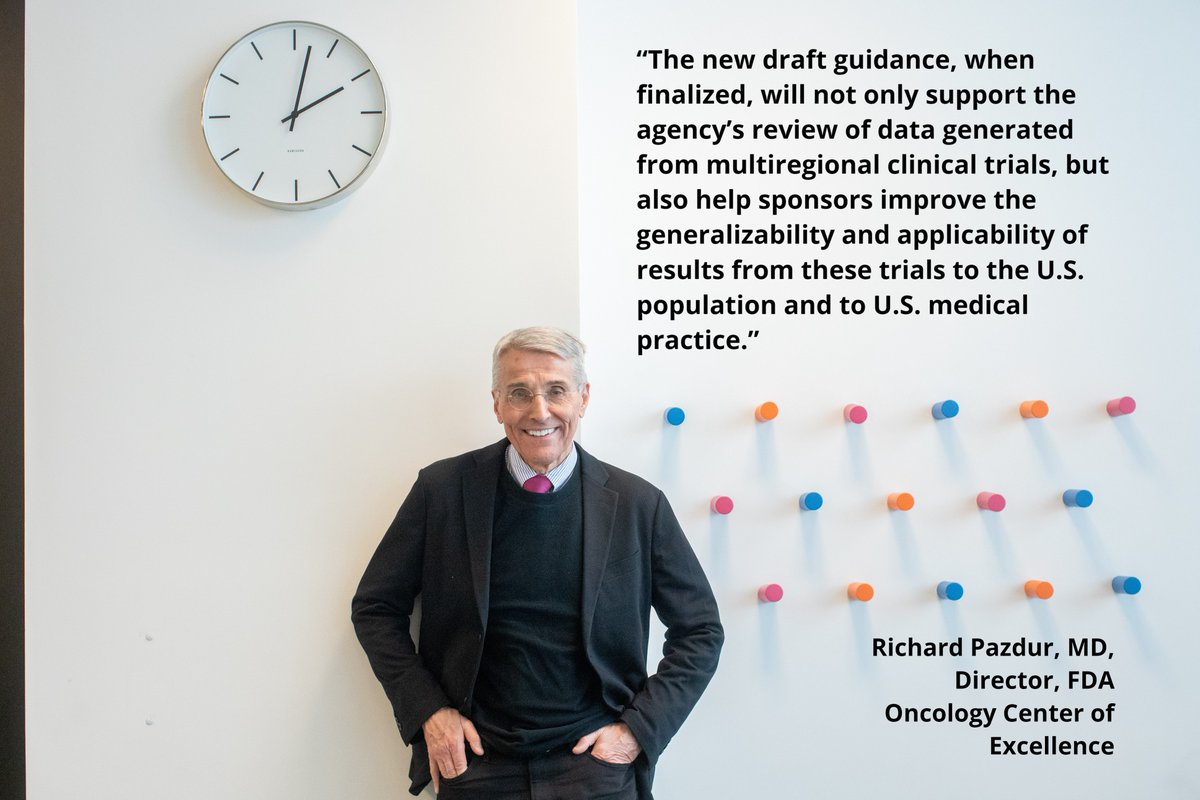 FDAOncology's tweet image. FDA Press Release: FDA Issues Draft Guidance on Conducting Multiregional Clinical Trials in Oncology
fda.gov/news-events/pr…

#FDAGuidance #cancer #drugdevelopment #clinicaltrials
