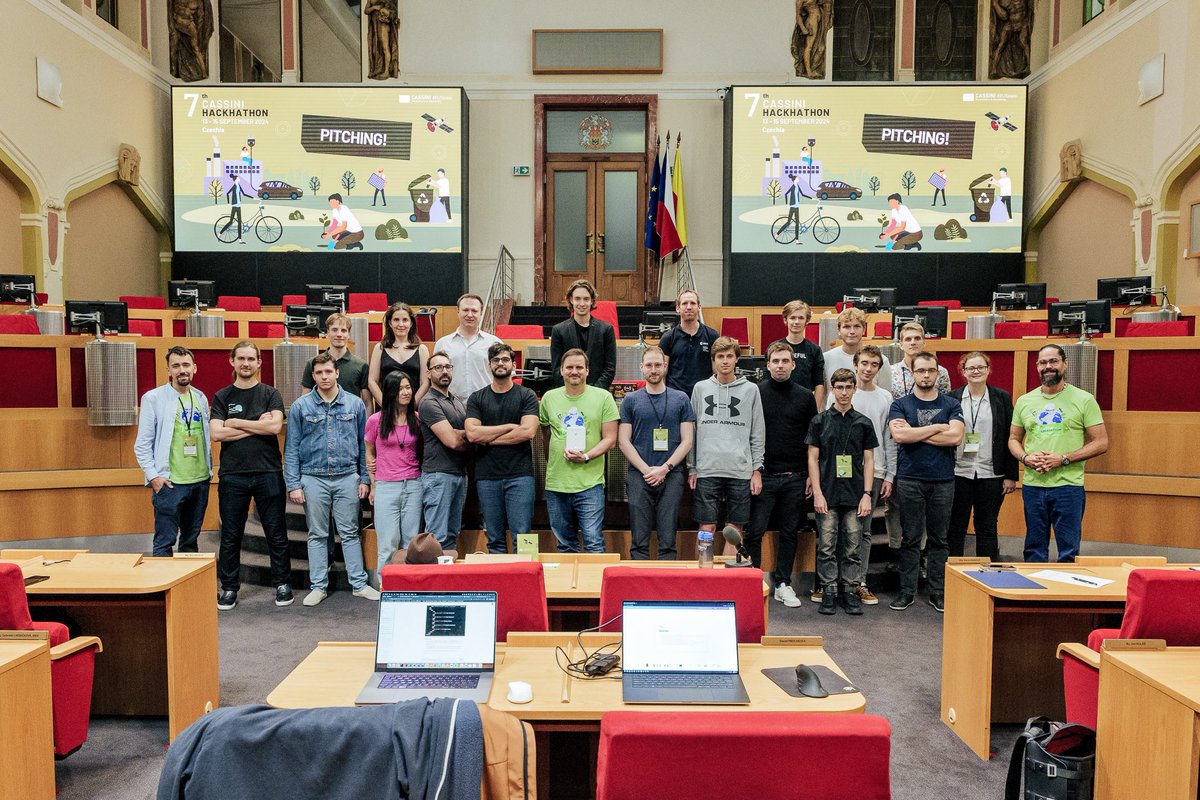 Tomas Studenik 📖 (@studenik) on Twitter photo Congrats to winners of 7th CASSINI Hackathon Czech chapter - team Terra Metallum. Fingers crossed for EU finals on Wed. Tune in via cassini.eu/hackathons Powered by <a href="/ceehacks_com/">Insane Business Ideas</a> & <a href="/EU4Space/">🇪🇺 EUSPA - EU Agency for the Space Programme</a> #cassiniEU #EUSpace #hackathon Congrats to winners of 7th CASSINI Hackathon Czech chapter - team Terra Metallum. Fingers crossed for EU finals on Wed. Tune in via cassini.eu/hackathons Powered by <a href="/ceehacks_com/">Insane Business Ideas</a> & <a href="/EU4Space/">🇪🇺 EUSPA - EU Agency for the Space Programme</a> #cassiniEU #EUSpace #hackathon