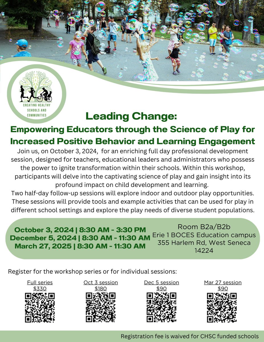 Registration is open for this amazing play workshop! Join us to learn the importance of incorporating play into the school day and how to do it effectively. mylearningplan.com/WebReg/Activit…