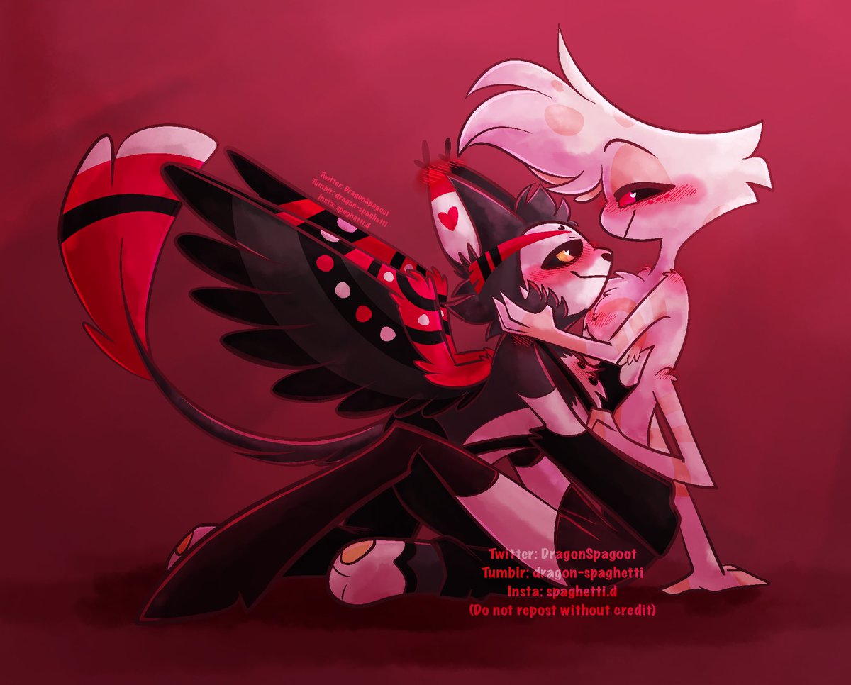 They must always have their hands on each other it's the rules 💖

#hazbinhotel #huskerdust