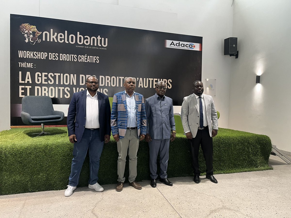 *7eme Journée africaine des droits d’auteurs: Nkelo Bantu et Adaco remettent la question sur la table*

arts.cd/7eme-journee-a…  <a href="/adaco_rdc/">ADACO</a>  <a href="/Socodardc/">Socoda Rdc</a> <a href="/NkeloBantu/">Nkelo Bantu</a> <a href="/UNESCOKinshasa/">UNESCO RDC</a>