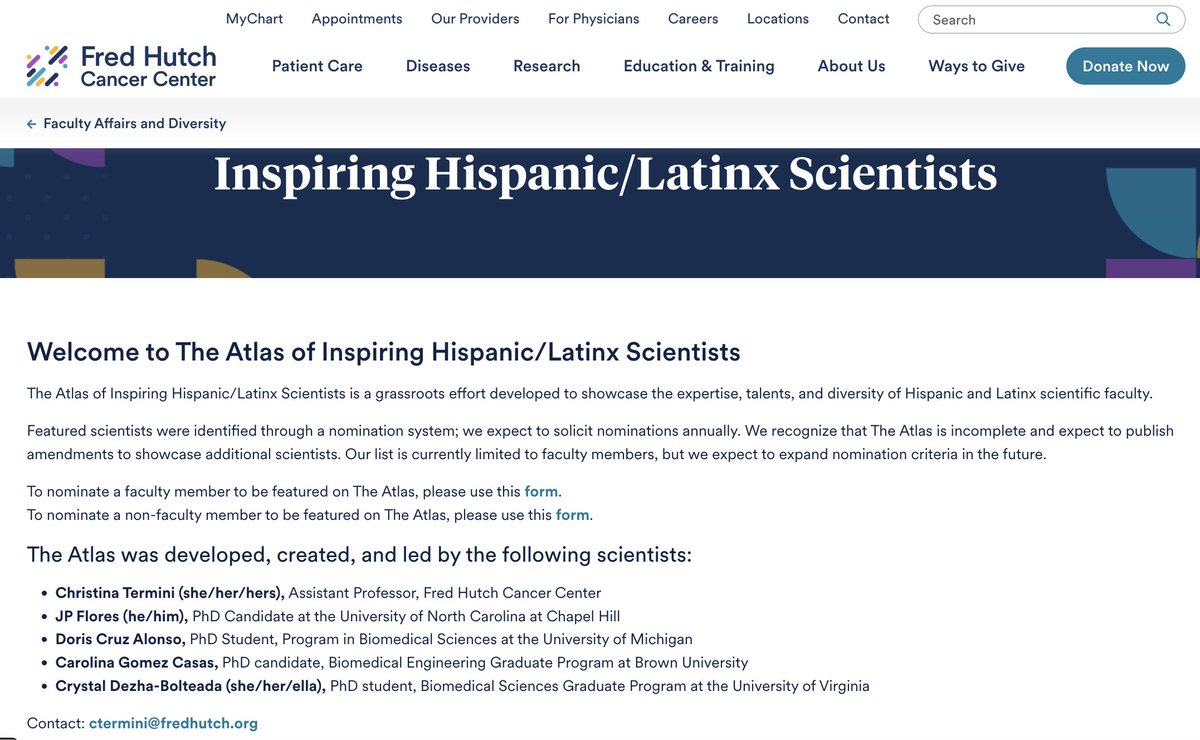 GeoSantiagoM's tweet photo. Happy #HispanicHeritageMonth #LatinxAtlas
Looking for a mentor, mentee or collaborator? 
Check out this list of inspiring scientists!

Website: https://t.co/1FaPGRjmLM https://t.co/9locnN5v6g