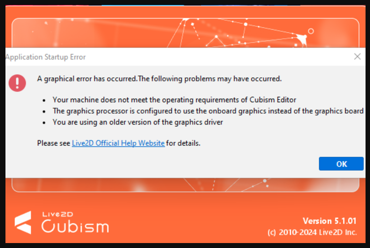 Alkanimate's tweet image. live2d riggers, in the rare case that this happens to you, 
&quot;a graphical error has occurred&quot;
here are the steps that you can follow to solve this problem so it wont ruin your mood! #Live2D