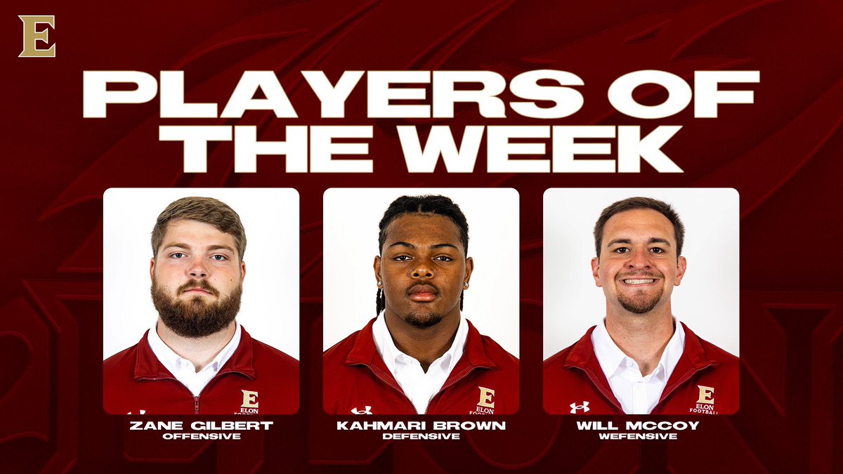 ElonFootball's tweet photo. Here are our Players of the Week!

#AED https://t.co/x3mPJ9sTW5