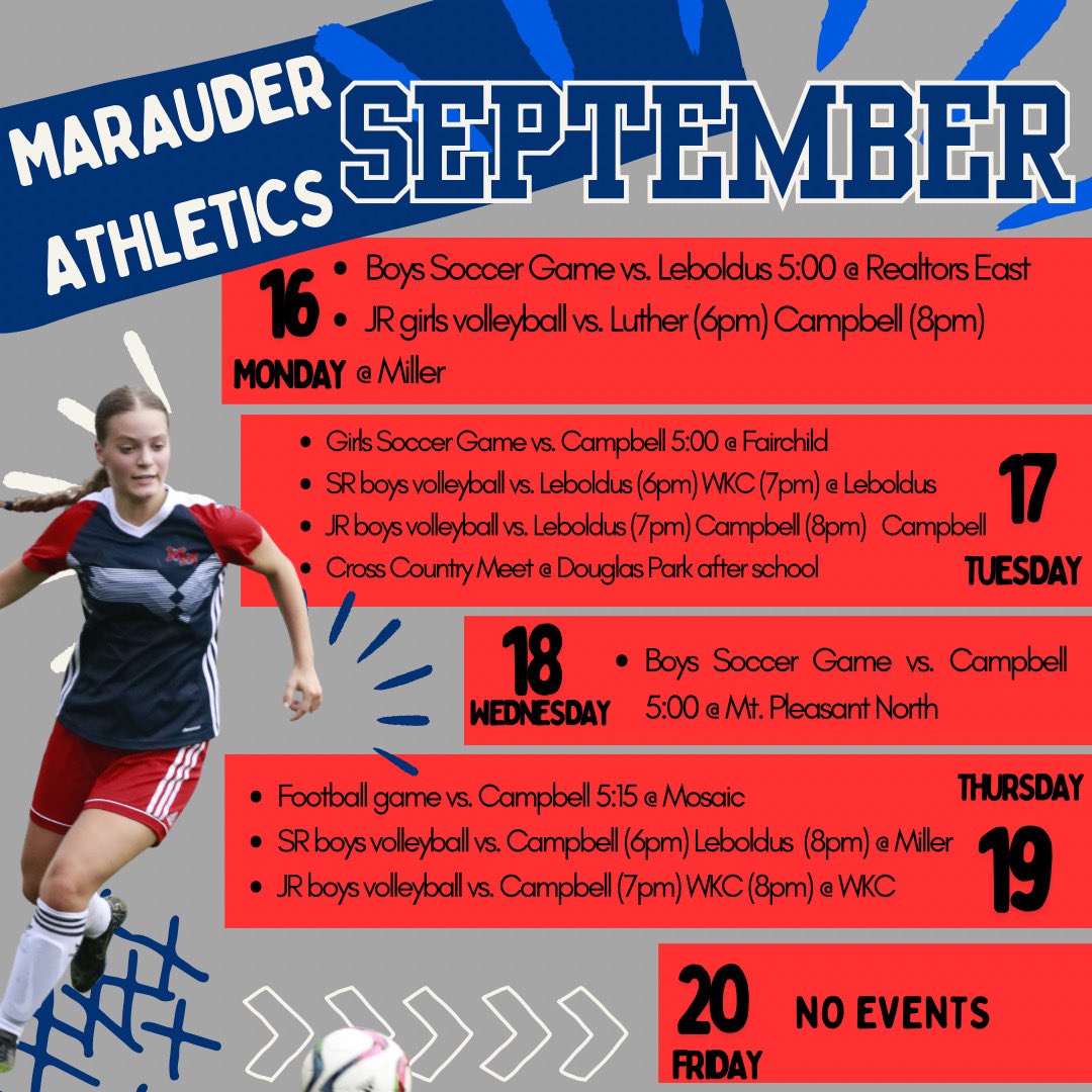 A busy week ahead as the SRC presents Welcome Week. Enjoy the lunchtime activities and get out to support one of our many teams!