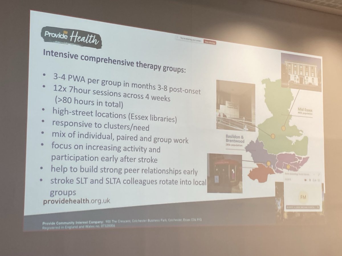 Jon Bentley presenting a novel specialist aphasia service in mid and south Essex, offering intensive group therapy in the community, training for families and professionals and supported use of ⁦<a href="/cuespeak/">Cuespeak</a>⁩ ⁦<a href="/BASConf24/">British Aphasiology Society Conference 2024</a>⁩