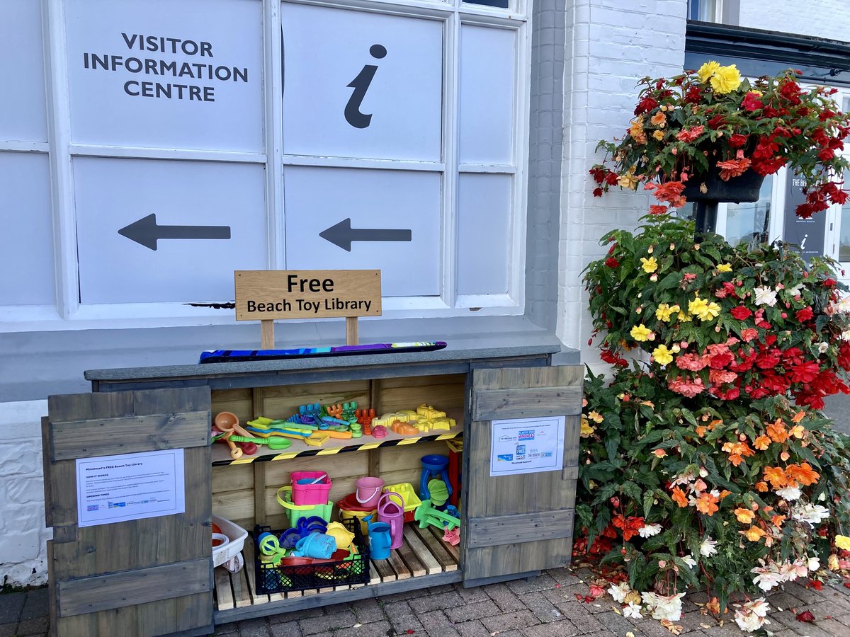 Litter Free Somerset (@lfcssomerset) on Twitter photo ⛱️🪁Minehead's FREE beach toy library is back!🪁⛱️
You can find the toy library outside of Minehead Tourist Information Centre
Well done to everyone involved and thank you to <a href="/BeASeaChanger/">Sea-Changers</a> for funding the creation of the new toy library
<a href="/LoveMinehead/">Minehead Info Centre</a> ⛱️🪁Minehead's FREE beach toy library is back!🪁⛱️
You can find the toy library outside of Minehead Tourist Information Centre
Well done to everyone involved and thank you to <a href="/BeASeaChanger/">Sea-Changers</a> for funding the creation of the new toy library
<a href="/LoveMinehead/">Minehead Info Centre</a>