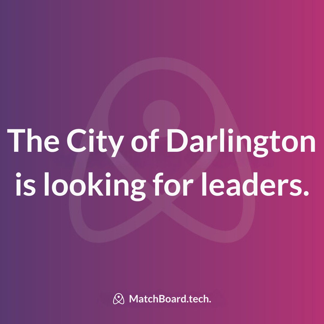MatchBoard_Tech's tweet photo. We're excited to welcome the City of Darlington to MatchBoard! Positions are now open on all their boards and commissions. Apply easily online, showcase your skills, message staff, and track your application status. It's the perfect time to lead your community. Explore now! https://t.co/ympWiOImlc